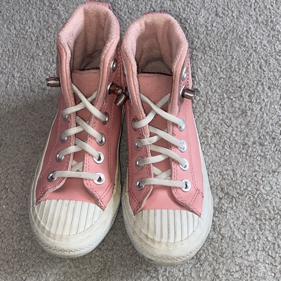 Converse Kids Pink High-Top Sneakers - Picture 1 of 7